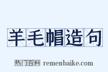 羊毛帽造句是什么意思的图片